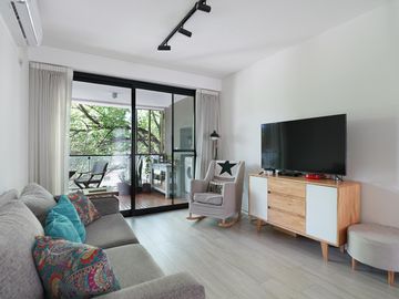 Venta Departamento,Villa Urquiza, 3 ambientes,cochera, baulera, parrilla propia, full amenities