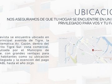 Venta departamento 2 ambientes tigre centro