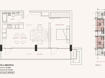 Venta Departamento Dos Ambientes vista al lago a 5 minutos del centro