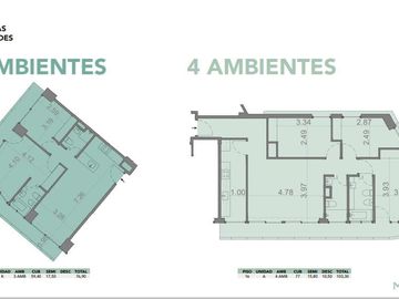 Departamento 4  Ambientes con Balcón al Frente - Barracas