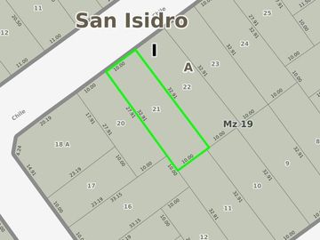 Terreno en venta - 329Mts2 - San Isidro
