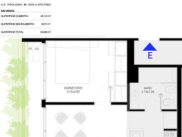 Venta Departamento 2 amb con cochera, Ituzaingó Sur (2ºD)