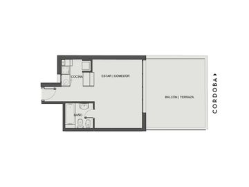 Departamento Loft con terraza exclusiva y amenities