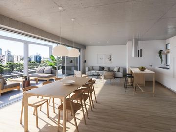 Departamento de 3 ambientes con balcón
