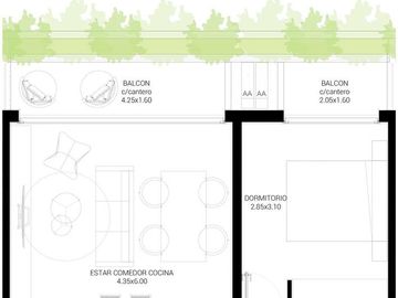 Venta Departamento 2 amb con cochera, Ituzaingó Sur (4ºF al 6ºF)