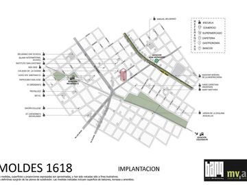 Depto 3 ambientes Moldes entre Virrey del Pino y Jose Hernandez