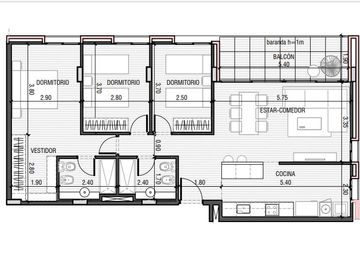 VENTA - Departamento 3 Dormitorios, Amenities - Apto Blanqueo - Frente Parque - Galinda, Funes