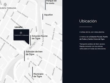 Venta 2 y 3 Amb. con terrazas en el Tigre