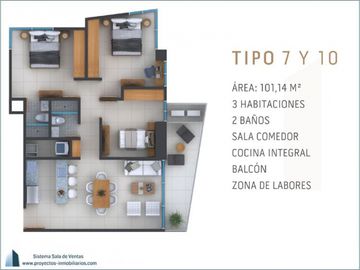 Cesión de Apartamento en Venta  en Manga