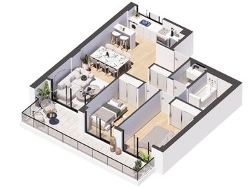 VENTA DEPARTAMENTO 3 AMBIENTES PARQUE CHACABUCO