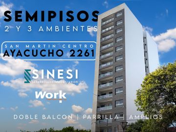 SEMIPISO 3 ambientes - Dos baños - San Martin Centro - Work Ayacucho 2261