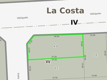 Terreno en venta - 558mts2 - San Bernardo Del Tuyú