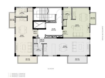 Departamento dos ambientes con cochera en venta en Quilmes Klover Ocampo.