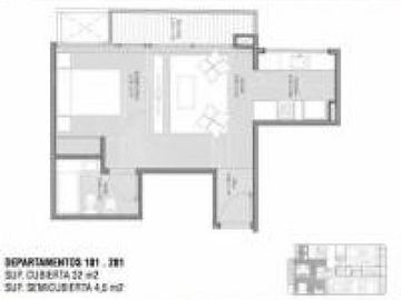 MONO AMBIENTE DIVISIBLE FRENTE 2 PISO