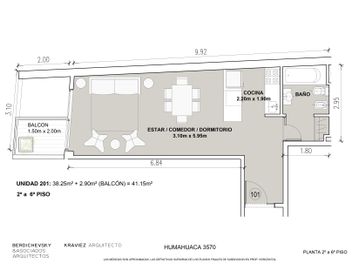 Departamento de 1 ambiente en Venta en Abasto