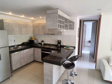 En venta apartamento amoblado en Ricaurte, Conjunto Almendro, Hacienda Peñalisa