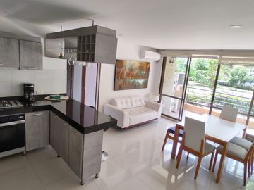 En venta apartamento amoblado en Ricaurte, Conjunto Almendro, Hacienda Peñalisa