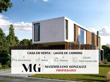 Casa en venta, 5 ambientes - Lagos de Canning.