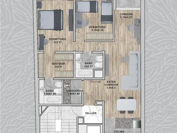 En venta Departamento a estrenar Barrio Martin Orientación Norte.