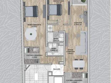En venta Departamento a estrenar Barrio Martin Orientación Norte.