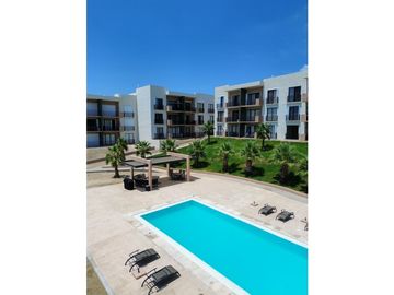 nuevo departamento en venta en Los Cabos, 2 recamaras, 2 baños, alberca climatizada, cerca de hotel diamante cabo san lucas