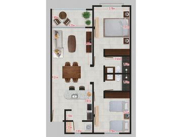 nuevo departamento en venta en Los Cabos, 2 recamaras, 2 baños, alberca climatizada, cerca de hotel diamante cabo san lucas