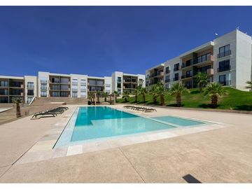 nuevo departamento en venta en Los Cabos, 2 recamaras, 2 baños, alberca climatizada, cerca de hotel diamante cabo san lucas