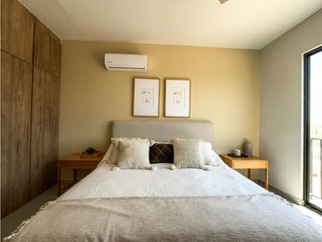 nuevo departamento en venta en Los Cabos, 2 recamaras, 2 baños, alberca climatizada, cerca de hotel diamante cabo san lucas