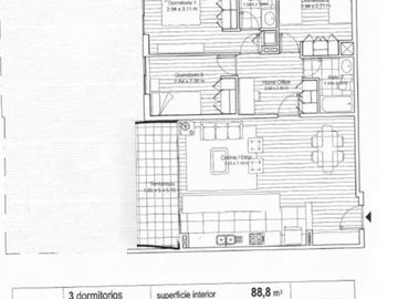 Departamento en Venta en Seminuevo, 3 dormitorios, impecable!