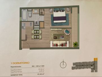 Lindo departamento en Stgo Centro