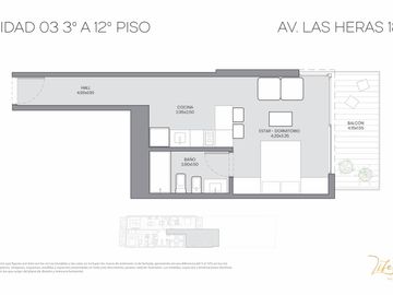 Apto Blanqueo! Venta departamento monoambiente con balcón en pozo en Recoleta