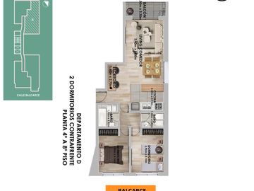 Departamento monoambiente en venta Centro Rosario