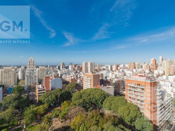 ALQUILER  2 AMBIENTES  LUMINOSO, FULL AMENITIES,  AMOBLADO CON COCHERA - PISO ALTO