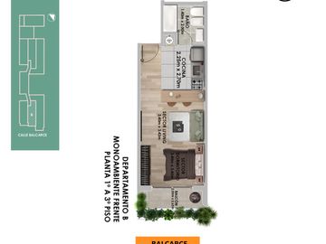 Departamento un dormitorio en venta Centro Rosario