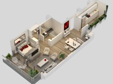 DEPARTAMENTO - VENTA - MONOAMBIENTE - LAS CAÑITAS - ENTREGA MAYO 2025