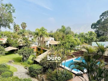 AMPLIA CASA  EN ALQUILER, CON GRAN JARDIN Y PISCINA EN RINCONADA, LA MOLINA