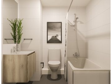 OPORTUNIDAD!! Cesión de Promesa Depto 1D1B con Patio en Edificio Metra View, Ñuñoa