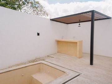 Townhouse en venta de 2 recámaras en Dzityá