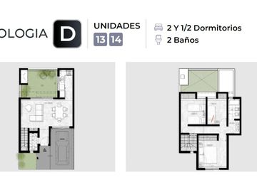 Dúplex en housing de 2 dormitorios y medio a estrenar en B° Nuevo poeta Lugones