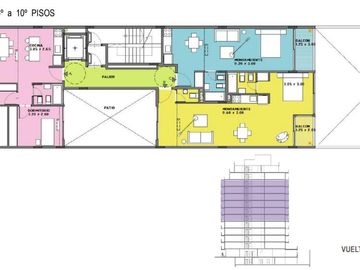 Departamento en Lomas de Nuñez / 3 ambientes con Balcón
