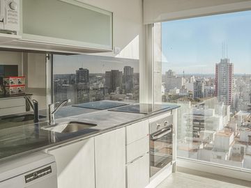 Alquiler por dia, departamento de 4 ambientes con vista al mar en La Perla para 6 personas
