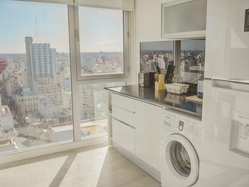 Alquiler por dia, departamento de 4 ambientes con vista al mar en La Perla para 6 personas