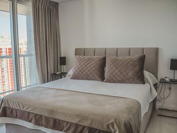 Alquiler por dia, departamento de 4 ambientes con vista al mar en La Perla para 6 personas