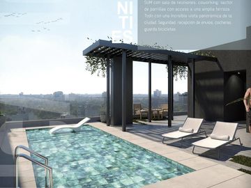 Comodo 2 ambientes con parrilla propia y amenities en Caballito