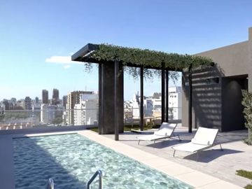 Comodo 2 ambientes con parrilla propia y amenities en Caballito