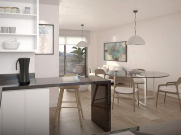Comodo 2 ambientes con parrilla propia y amenities en Caballito