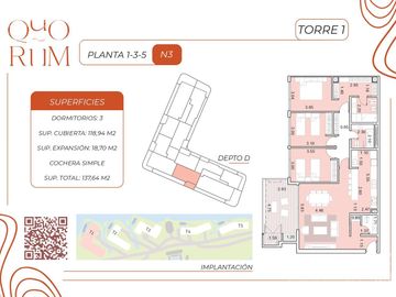 Departamento en venta de 3 ambientes en Nuevo Quilmes con excelente calidad constructiva!