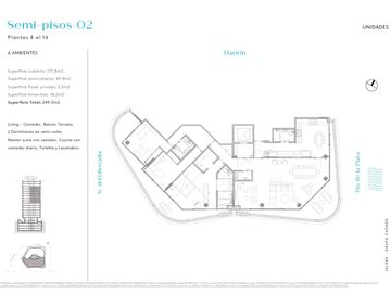 Departamento 3dorm - Vicente Lopez - Vista al Río