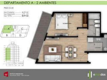 VENTA EXCELENTE 2 AMBIENTES A ESTRENAR EN AV. TRIUNVIRATO 2963, CABA