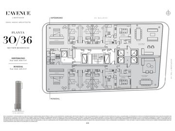 ESPECTACULAR Sky View Residence en L´AVENUE - 5 Amb de Lujo en Palermo Nuevo